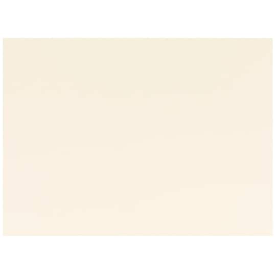 JAM Paper 5" x 6" Ivory Blank Flat Note Cards
